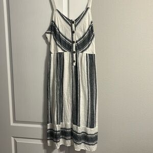 Universal Thread Navy White Striped Sundress